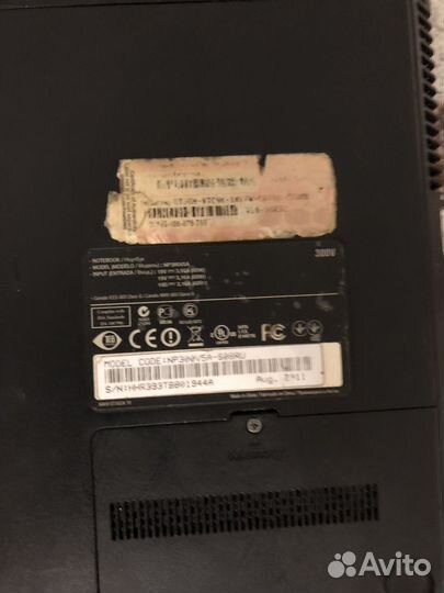 Ноутбук samsung np300v5a