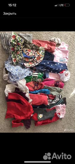 Вещи для девочки размер от 68 до 92