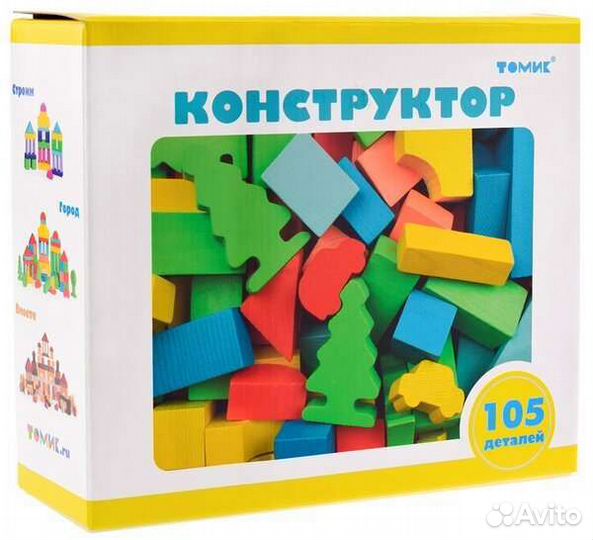 Конструктор Томик 105 деталей новый