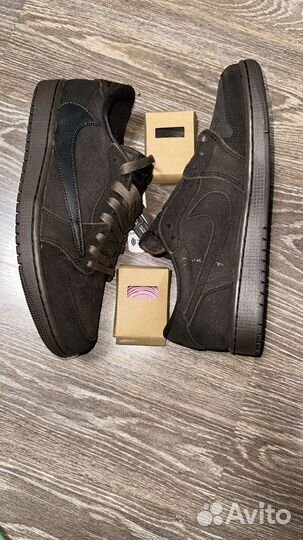 Nike x travis scott air jordan 1 low black phantom