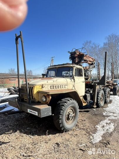 Лесовоз (сортиментовоз) Урал 5557 с КМУ Fiskars, 1991