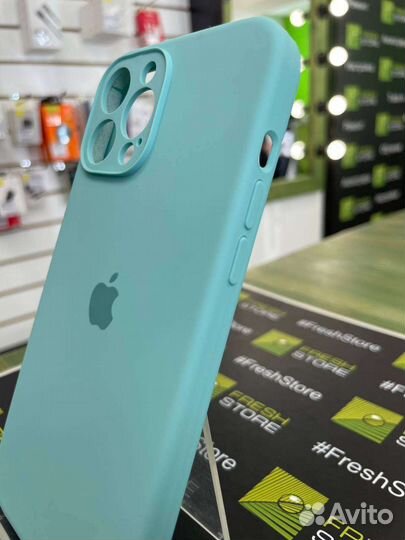 Чехол мятный защитный для iPhone 13 Pro Max