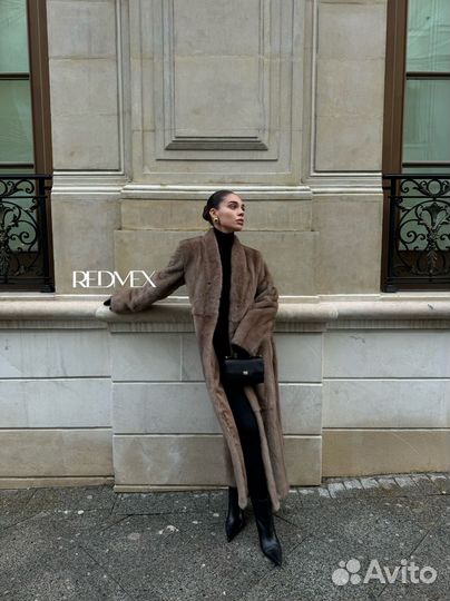 Шуба норковая карамель