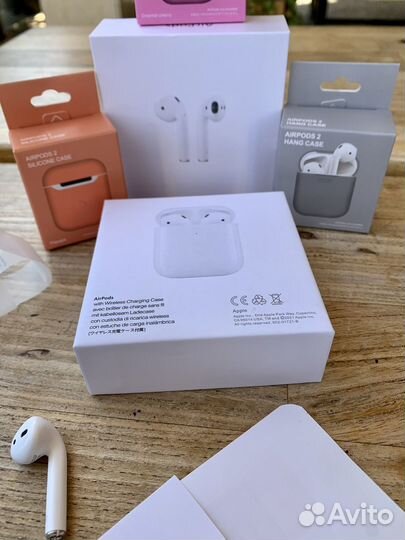 AirPods 2 2шт + чехол