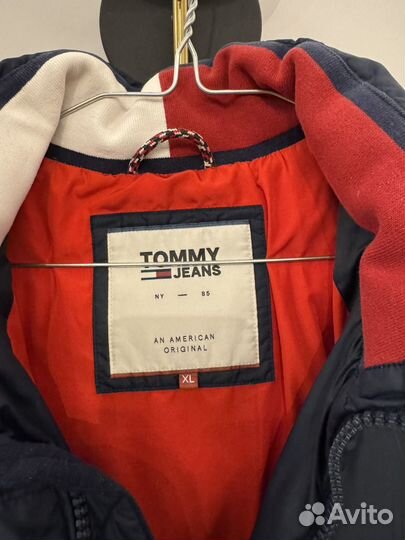 Мужская зимняя куртка удлиненная tommy