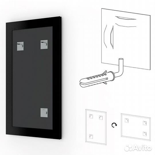 Зеркало Evoform Definite 154х74 BY 1118 в багетно