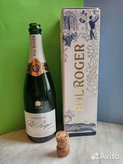 Бутылка из-под шампанского Pol Roger