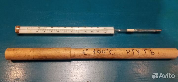 Ртутный термометр лабораторный 0 - 100 С