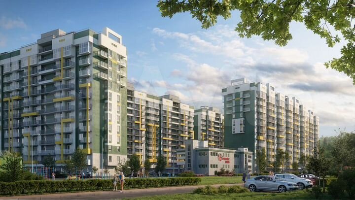 1-к. квартира, 31 м², 2/12 эт.