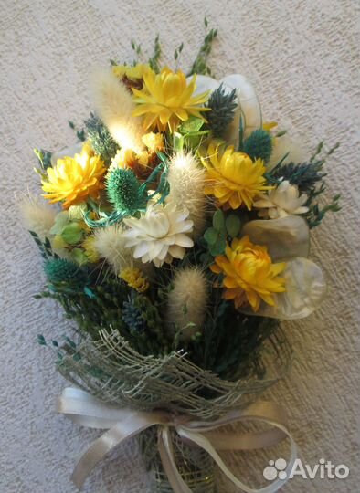 Подарок девушке, женщине - букет из сухоцветов