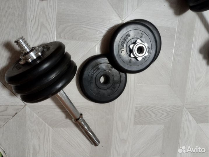 Гантели разборные barbell atlet 16 кг.2 шт