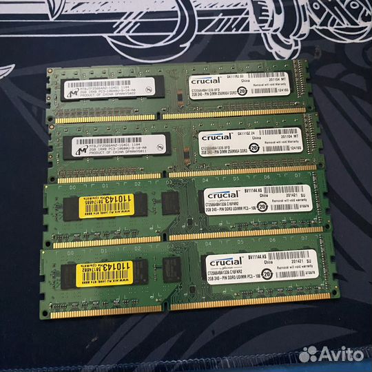 Оперативная память Crucial 2 гб DDR3L 1600 мгц