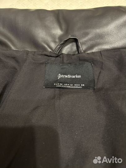 Куртка stradivarius экокожа