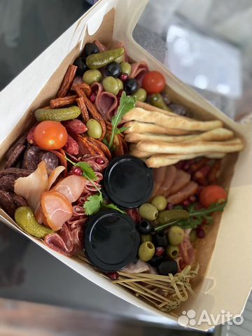 Банкетное меню. Фуршетные закуски в гастробоксах