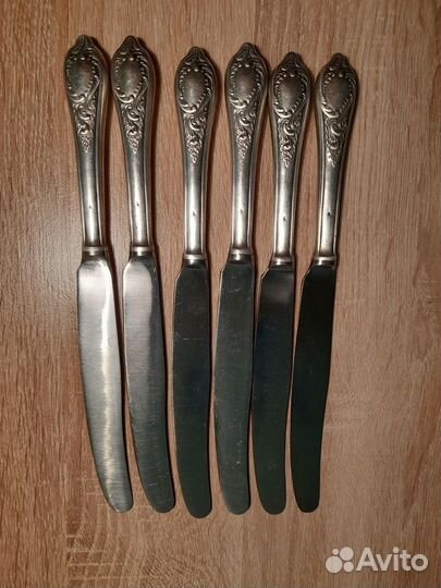 Ножи столовые серебро 875 проба