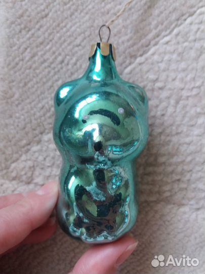 Редкие, дутые, стекляные ёлочные игрушки СССР
