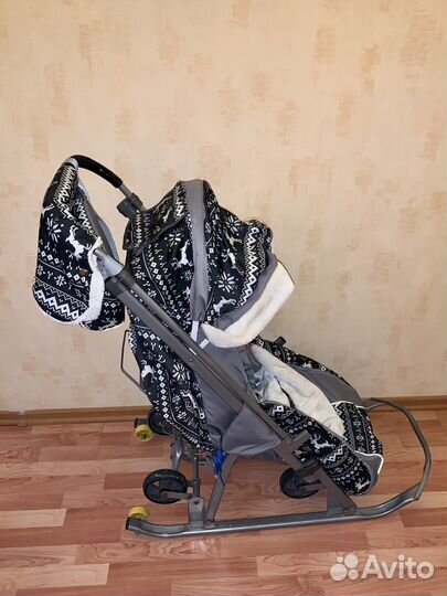 Детские санки на колесах