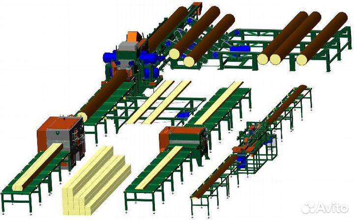 Ленточная пилорама Алтай 3 (900) 11кВт (Триумф)