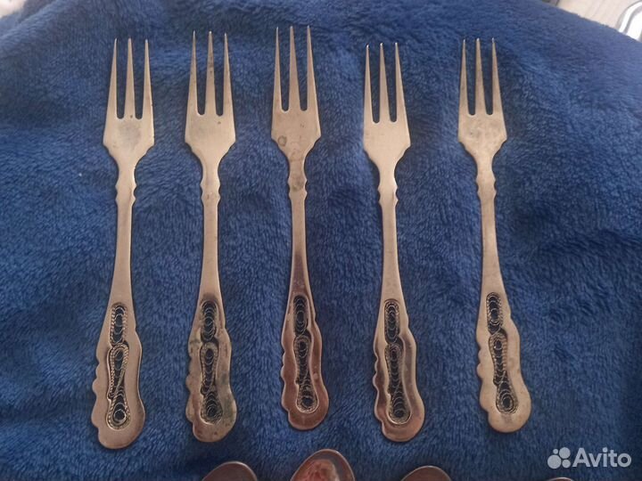 Вилки,ложки дессертные чайные,ссср