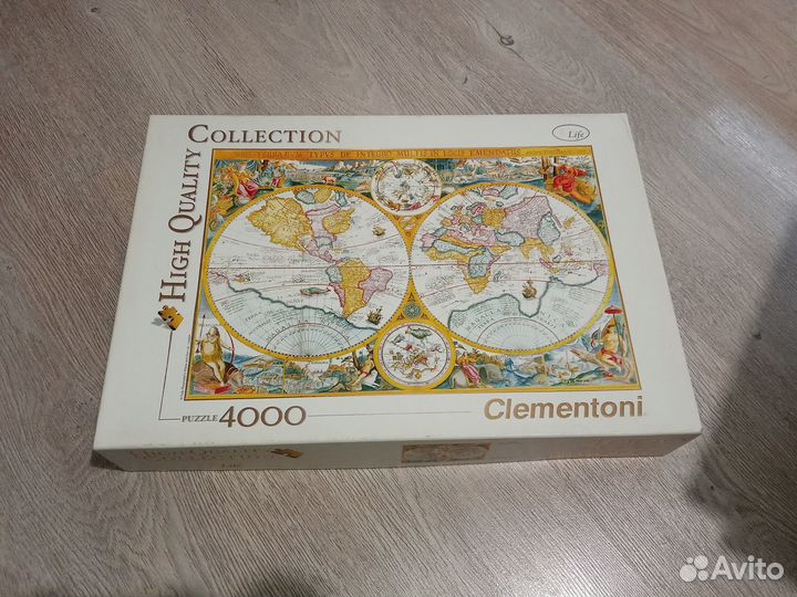 Пазл Clementoni старинная карта мира 4000 деталей