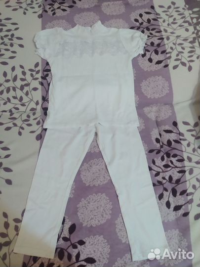 Одежда для девочки пакетом,рост 140(школьная и тд)