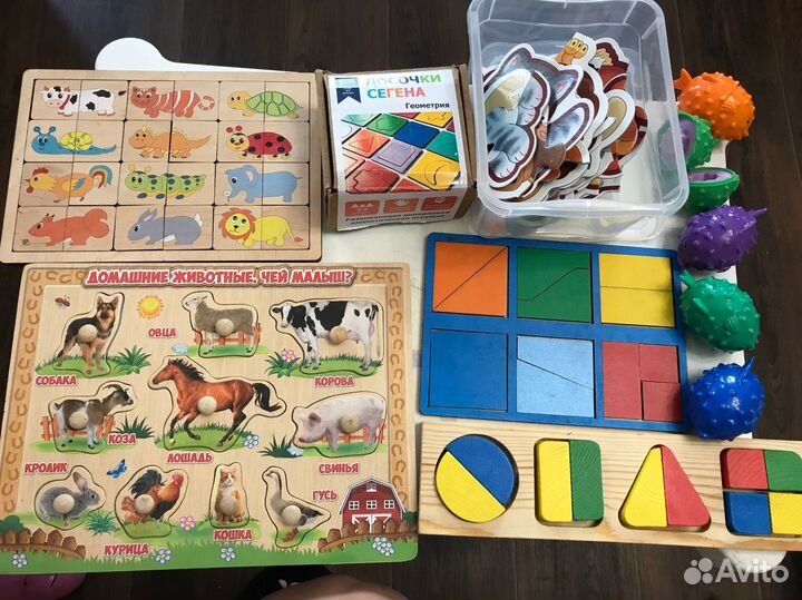 Развивающие игрушки пакетом