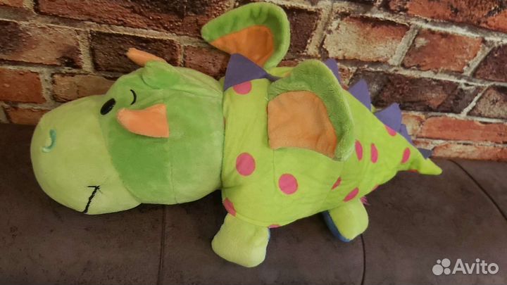 Игрушка-вывернушка мягкая Единорог-Дракон 35см