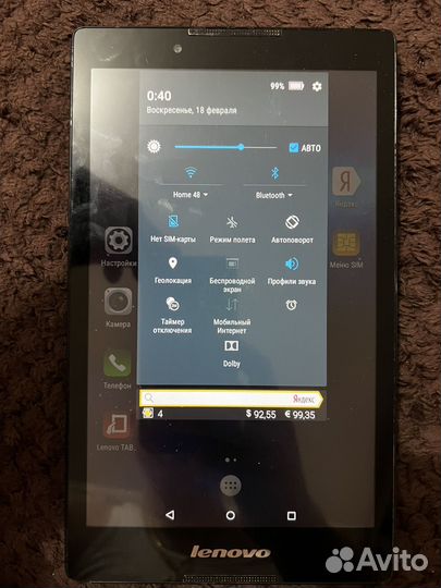 Планшет lenovo