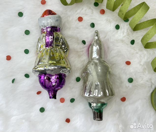 Елочные игрушки на прищепке