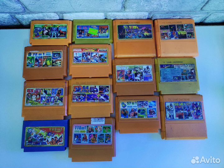 Картриджи Dendy (Денди) 8бит