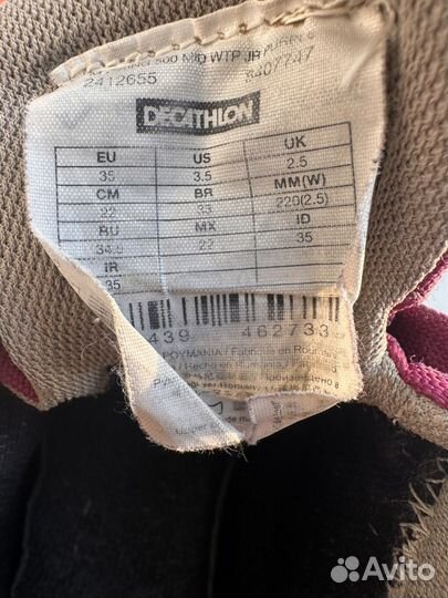 Ботинки демисезонные для девочки 35р