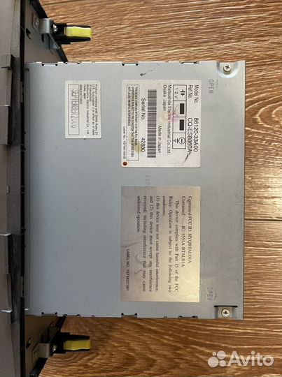 Автомагнитола штатная toyota camry 40