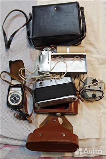 Фотоаппарат Фэд 5в с вспышкой и экспонометр(набор