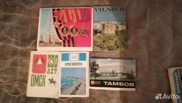 Наборы открыток СССР- вязание кулинария детские