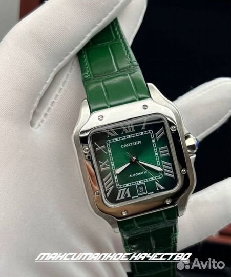 Часы мужские механические зеленые