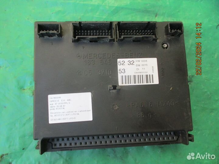 Mercedes W463 W163 эбу комфорта