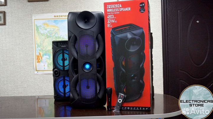 Блютуз Колонка с Микрофоном Спикер ZQS 8202A