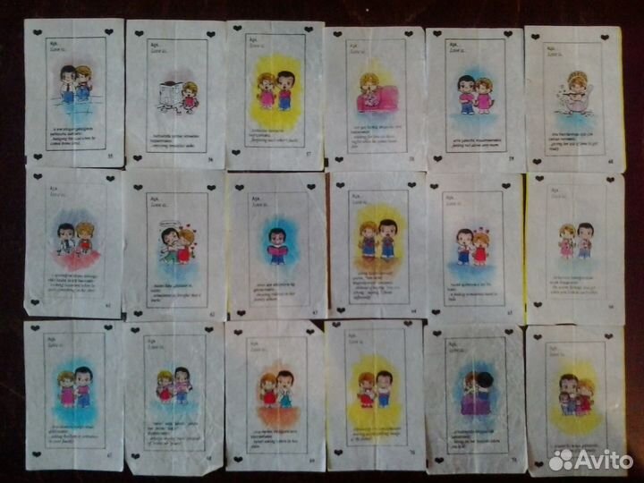 Вкладыши от жевательной резинки