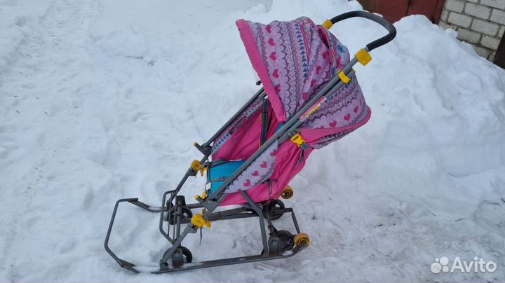 Детские санки на колесах