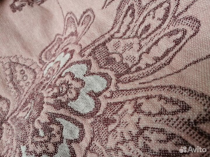 Розовый муслиновый плед 150 на 200