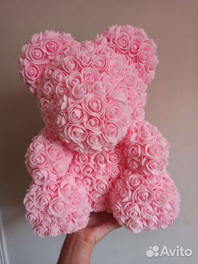 Мишки из фоамирановых роз