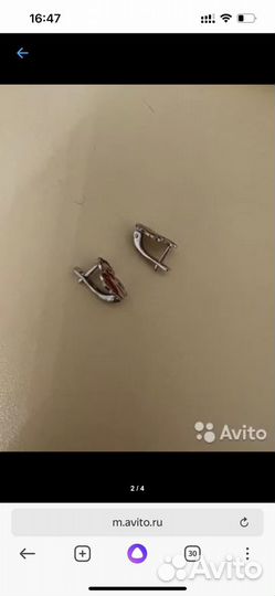 Серебряные серьги