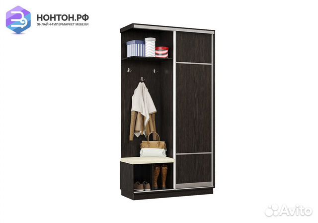 Прихожая-купе Альнаир с сиденьем венге