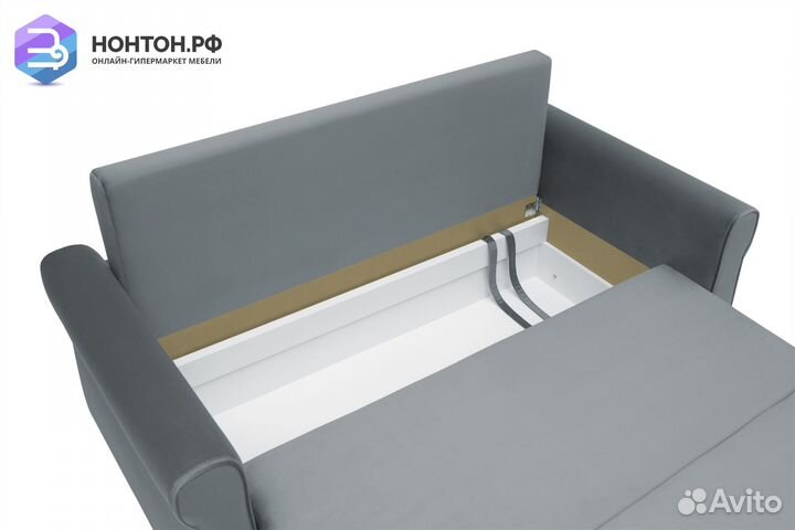 Диван еврокнижка Лира темно-серый