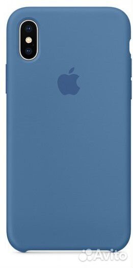Чехол Silicone Case для iPhone X \ iPhone XS синий