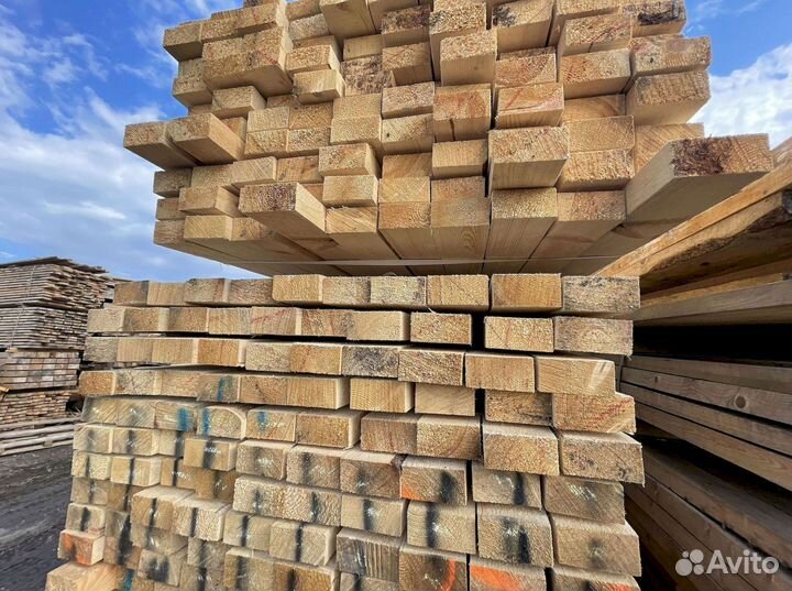 Доска обрезная 40х200х6000