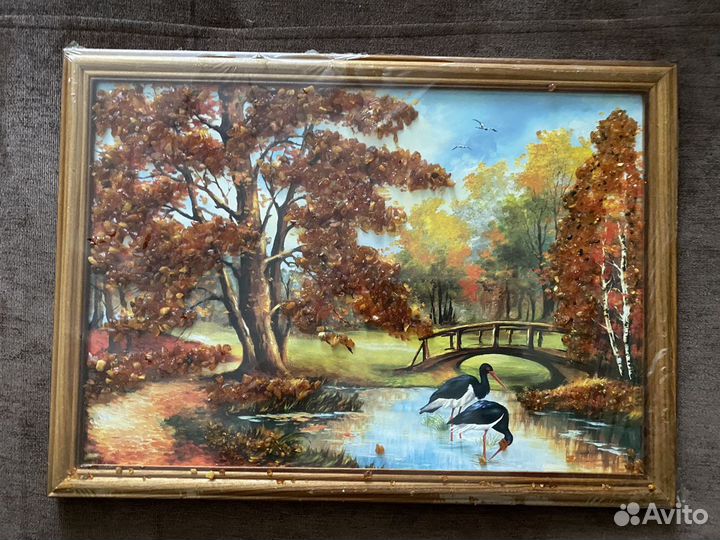 Картины с янтарем 24»32