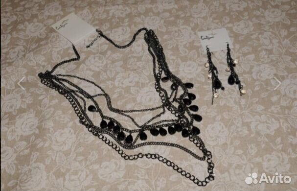 Набор новый forever 21 колье+ серьги