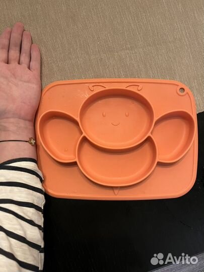 Тарелка детская силиконовая