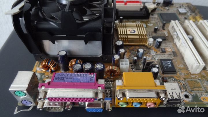 Материнская плата GA-8LD533 сокет 478 + процессор